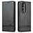 Funda de Cuero Cartera con Soporte Carcasa YZ1 para Huawei Honor 90 5G Negro