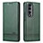 Funda de Cuero Cartera con Soporte Carcasa YZ1 para Huawei Honor 90 Pro 5G Verde