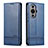 Funda de Cuero Cartera con Soporte Carcasa YZ1 para Huawei Nova 11 Azul