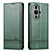 Funda de Cuero Cartera con Soporte Carcasa YZ1 para Huawei Nova 11 Verde