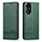 Funda de Cuero Cartera con Soporte Carcasa YZ1 para Oppo A78 4G Verde