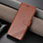 Funda de Cuero Cartera con Soporte Carcasa YZ4 para Huawei Honor 90 Lite 5G Marron