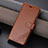 Funda de Cuero Cartera con Soporte Carcasa YZ4 para Huawei Honor 90 Pro 5G Marron