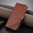 Funda de Cuero Cartera con Soporte Carcasa YZ4 para Huawei Mate 60 Marron