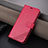 Funda de Cuero Cartera con Soporte Carcasa YZ4 para Oppo K11 5G Rosa Roja