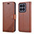 Funda de Cuero Cartera con Soporte Carcasa YZ4 para Xiaomi Mi 14 Pro 5G Marron