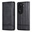 Funda de Cuero Cartera con Soporte Carcasa YZ5 para Oppo Reno11 Pro 5G Negro