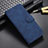 Funda de Cuero Cartera con Soporte Carcasa YZ6 para Oppo A78 5G Azul