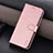 Funda de Cuero Cartera con Soporte Carcasa YZ6 para Oppo Reno9 Pro 5G Oro Rosa