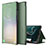 Funda de Cuero Cartera con Soporte Carcasa ZL1 para Samsung Galaxy S22 Plus 5G Verde