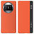 Funda de Cuero Cartera con Soporte Carcasa ZL2 para Huawei Mate X5 Naranja