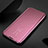 Funda de Cuero Cartera con Soporte Espejo Carcasa L01 para Samsung Galaxy A22s 5G Oro Rosa
