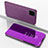 Funda de Cuero Cartera con Soporte Espejo Carcasa L02 para Huawei P40 Lite Morado