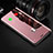 Funda de Cuero Cartera con Soporte Espejo Carcasa L02 para Xiaomi Mi 12 5G Oro Rosa