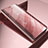 Funda de Cuero Cartera con Soporte Espejo Carcasa L03 para Samsung Galaxy A22 5G Oro Rosa