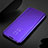 Funda de Cuero Cartera con Soporte Espejo Carcasa M03 para Samsung Galaxy S20 Morado