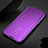 Funda de Cuero Cartera con Soporte Espejo Carcasa para Huawei Nova 6 Morado