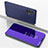 Funda de Cuero Cartera con Soporte Espejo Carcasa para Samsung Galaxy A32 5G Morado