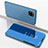 Funda de Cuero Cartera con Soporte Espejo Carcasa ZL1 para Samsung Galaxy A42 5G Azul