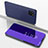 Funda de Cuero Cartera con Soporte Espejo Carcasa ZL1 para Samsung Galaxy A81 Morado