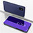 Funda de Cuero Cartera con Soporte Espejo Carcasa ZL1 para Samsung Galaxy M31s Morado