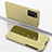 Funda de Cuero Cartera con Soporte Espejo Carcasa ZL1 para Samsung Galaxy Note 20 Ultra 5G Oro