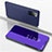 Funda de Cuero Cartera con Soporte Espejo Carcasa ZL1 para Samsung Galaxy S20 5G Morado