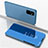 Funda de Cuero Cartera con Soporte Espejo Carcasa ZL1 para Samsung Galaxy S23 FE 5G Azul