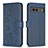 Funda de Cuero Cartera con Soporte Flores Carcasa BF1 para Google Pixel 7a 5G Azul