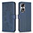 Funda de Cuero Cartera con Soporte Flores Carcasa BF1 para Huawei Honor 90 Pro 5G Azul