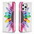 Funda de Cuero Cartera con Soporte Flores Carcasa L01 para Apple iPhone 14 Pro Max Rosa