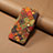 Funda de Cuero Cartera con Soporte Flores Carcasa MT2 para Samsung Galaxy A53 5G Marron