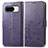 Funda de Cuero Cartera con Soporte Flores Carcasa para Google Pixel 8 5G Morado