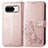 Funda de Cuero Cartera con Soporte Flores Carcasa para Google Pixel 8 5G Oro Rosa