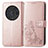 Funda de Cuero Cartera con Soporte Flores Carcasa para Huawei Honor Magic3 Pro 5G Oro Rosa