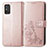 Funda de Cuero Cartera con Soporte Flores Carcasa para Huawei Honor X10 Max 5G Rosa