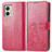 Funda de Cuero Cartera con Soporte Flores Carcasa para Motorola Moto G53 5G Rosa Roja