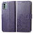 Funda de Cuero Cartera con Soporte Flores Carcasa para Nokia G22 Morado