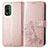 Funda de Cuero Cartera con Soporte Flores Carcasa para Nokia XR21 Oro Rosa