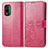 Funda de Cuero Cartera con Soporte Flores Carcasa para Nokia XR21 Rosa Roja