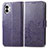 Funda de Cuero Cartera con Soporte Flores Carcasa para Nothing Phone 2 Morado