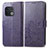 Funda de Cuero Cartera con Soporte Flores Carcasa para OnePlus 10 Pro 5G Morado