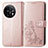 Funda de Cuero Cartera con Soporte Flores Carcasa para OnePlus 11 5G Oro Rosa