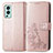 Funda de Cuero Cartera con Soporte Flores Carcasa para OnePlus Nord 2 5G Oro Rosa