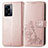 Funda de Cuero Cartera con Soporte Flores Carcasa para Oppo A77 5G Rosa