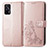 Funda de Cuero Cartera con Soporte Flores Carcasa para Realme GT 5G Oro Rosa