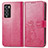 Funda de Cuero Cartera con Soporte Flores Carcasa para Realme GT Master Explorer 5G Rosa Roja