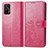 Funda de Cuero Cartera con Soporte Flores Carcasa para Realme GT Neo 2T 5G Rosa Roja