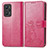 Funda de Cuero Cartera con Soporte Flores Carcasa para Realme GT Neo 3T 5G Oro Rosa