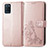 Funda de Cuero Cartera con Soporte Flores Carcasa para Realme V11 5G Oro Rosa